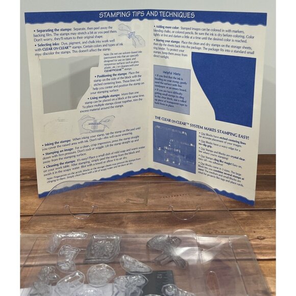 Dimensions Clear On Clear Flowers & Friends Stamps Set of 20 93610 - Picture 5 of 5